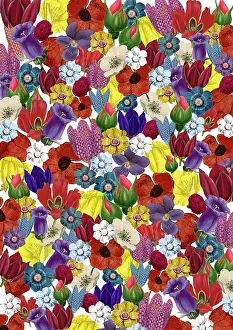 Assemblage: Repeating Pattern - Floral Assemblage
