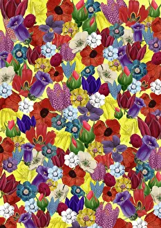 Assemblage: Repeating Pattern - Floral Assemblage
