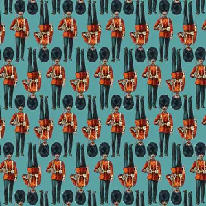 Guardsman: Repeating Pattern - guardsmen, blue