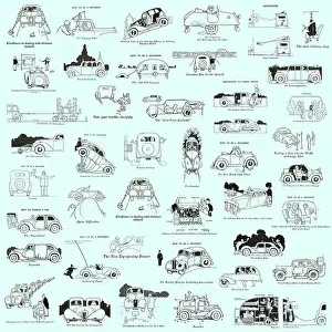 Innovative: Repeating Pattern - Heath Robinson Motorcars