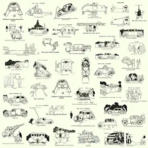 Innovative: Repeating Pattern - Heath Robinson Motorcars
