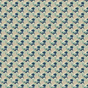 History Repeats Itself: Repeating Pattern - Hokusai Great Wave