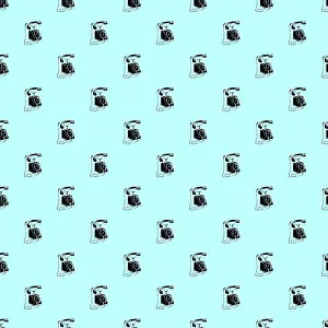 Telecommunication: Repeating Pattern - Old Style Telephone Receivers