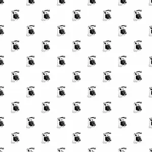 Telecommunication: Repeating Pattern - Old Style Telephone Receivers