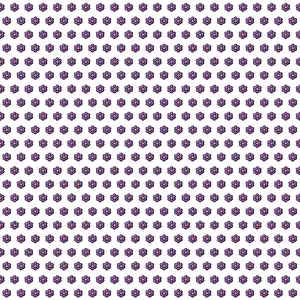Repeating Pattern - Purple Flowers - Circles