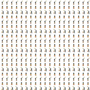 Semaphore: Repeating Pattern - Sailor and Semaphore flags