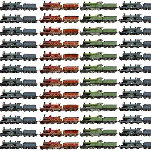 Locos: Repeating Pattern - Steam Engines