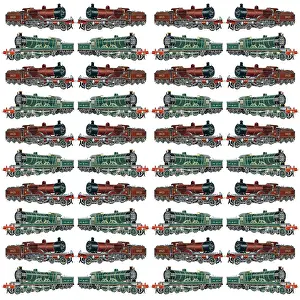 Locos: Repeating Pattern - Steam Engines