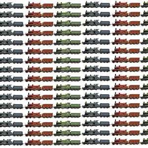 Locos: Repeating Pattern - Steam Engines