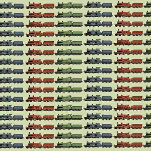 Locos: Repeating Pattern - Steam Engines