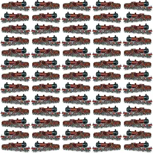 Railway: Repeating Pattern - Train / Steam Engine