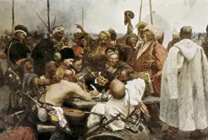 Tsarism: Repin, Ilya Yefimovich (1844-1930). Reply of