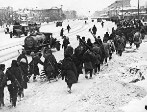 Replacement: Replacement Russian troops heading to the Front through the