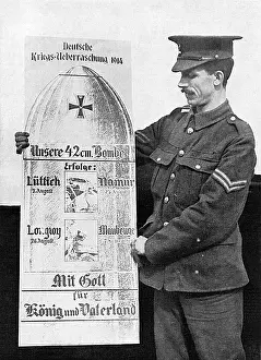 Projectiles: Replica of German shell sold in Berlin, WW1