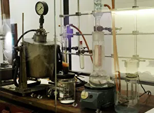Laureate: Replica of the lab worktable of the Italian chemist Giulio N