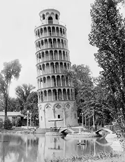 Pisa: Replica of the Leaning Tower of Pisa at the World Exhibition