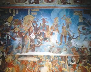 Artstico: Replica of the Mayan wall paintings placed in Bonampak