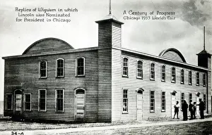 Wigwam: Replica of the Wigwam in which Lincoln was nominated
