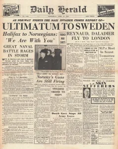 Ultimatum: Reported German ultimatum to Sweden