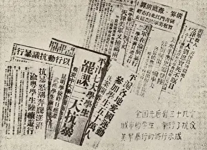 Reports: Reports About the Student Protests From the Newspapers