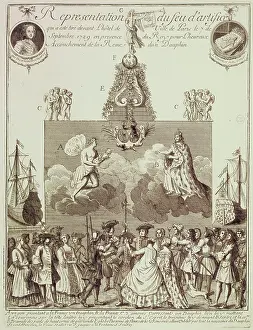 Dauphin: Representation of the Fireworks Launched