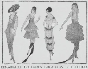 Elvey: Representation of four gowns designed by Val St Cyr