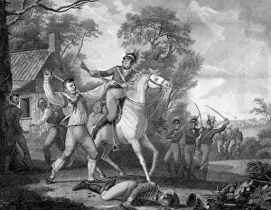 Gallant: This representation of Peter Francisco's gallant action with