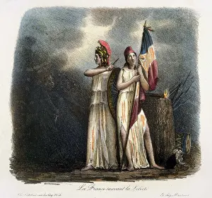 Personification: Representation of Republic. France Saving