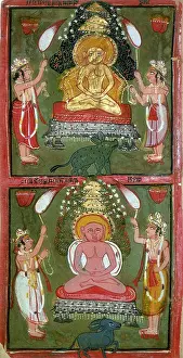 1720: Representation of two Tirthankaras or jine (ford-makers)