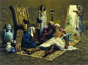 Trepanation: Representation of a trepanation in Ancient Egypt
