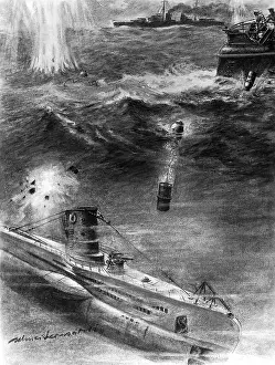 Thrown: Representation of a water bomb persecution during the Second