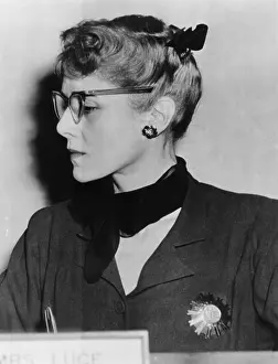 Rs3rn: Representative Clare Booth Luce, during a meeting