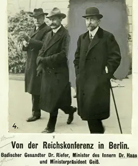 Bundesrat: Representatives from Baden at the Imperial Conference, 1918