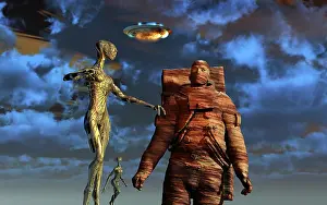 Anthropomorphic: A reptoid alien using telepathy to communicate