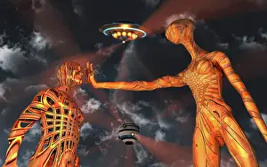Anthropomorphic: A reptoid alien using telepathy to communicate