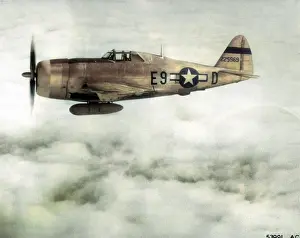 P47d: Republic P-47D (side view) aloft