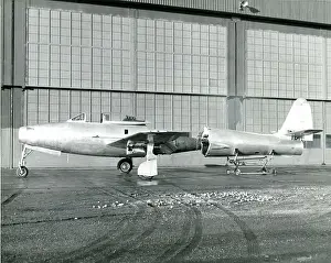 Thunderjet: Republic P-84 Thunderjet showing how the engine is accessed