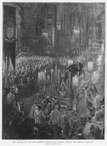 Brompton: Requiem mass of Cardinal Manning, 1892