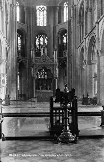 Lectern: The Reredos of Peterborough Cathedral