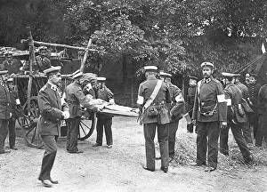 Paramedics: Rescue exercise of the German Red Cross, 1909