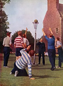Home Front: Rescue Workers playing basketball at a Depot