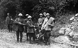 Salvage: Rescue of a wounded soldier, 1918