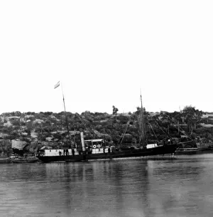 Colonies: Researcher ship Samoa, 1884