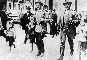 Assigned: Reservists during mobilization, 1914