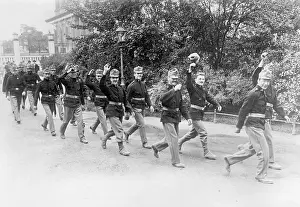Reservists: Reservists during the mobilization in Vienna, 1914