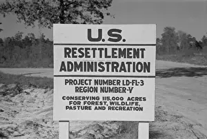 Reforestation: US Resettlement Administration sign for ?