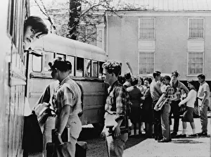 Racially: Resisting school integration. White students ?