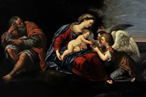 1640: Rest on the Flight into Egypt, ca. 1640, by Francesco Albani