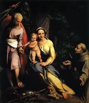 1517: Rest on Flight to Egypt, by Correggio