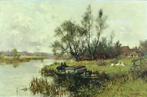 Yeend: At Rest ' landscape with river and geese